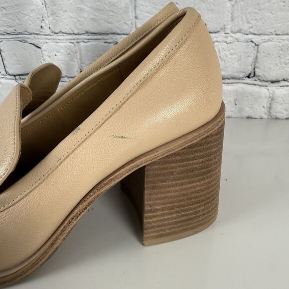 Crown Vintage Caitlun Pump Off White Block Heel Business Casual Shoe - Picture 8 of 16